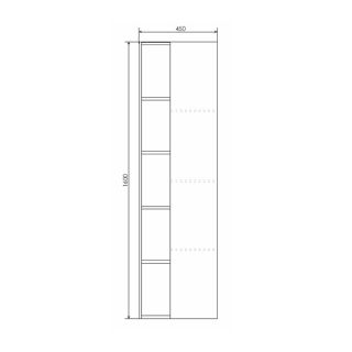 Comforty Шкаф-колонна "Турин-45" дуб бежевый